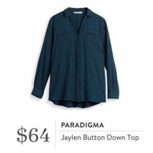 Paradigma Jaylen Button Down Top - new with tags